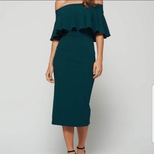 Dress the Population Maggie OTS dress sz S